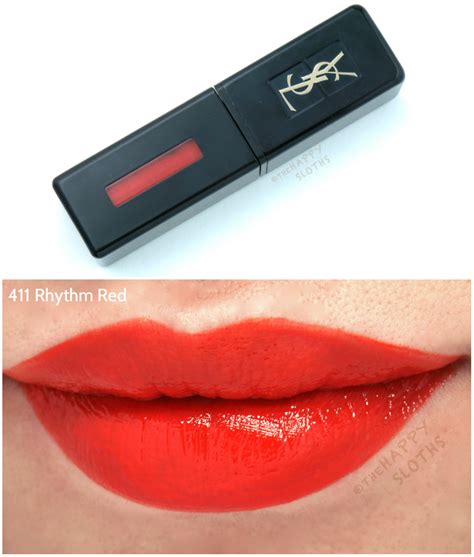 ysl lip vinyl cream lip stain rhythm red|ysl lip stain 440.